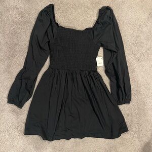 Free People Black Long Sleeve Dress